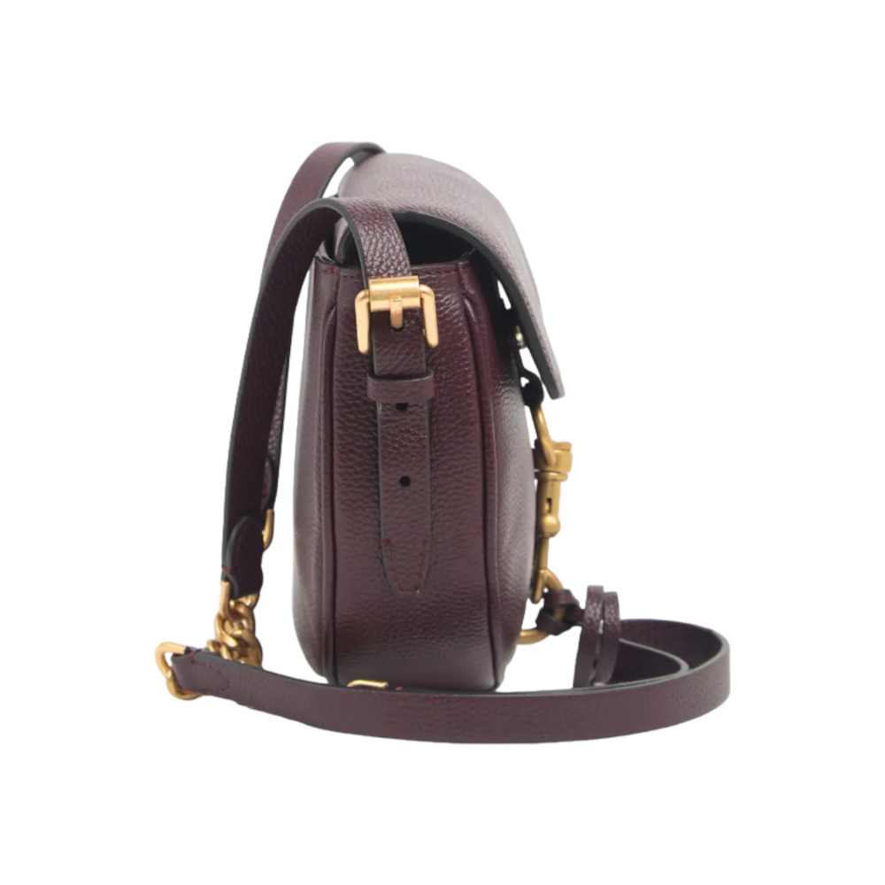 Rebecca Minkoff Megan Mini Saddle Bag Malbec - Picture 3 of 4